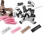 Wholesale private woven garment label clothing label tag