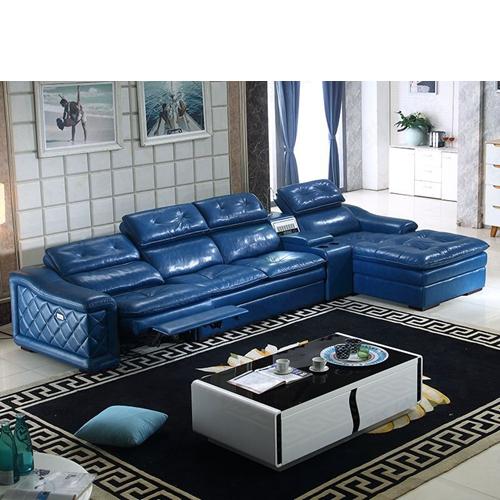 Buy cheap Cowhide Italian Simple Living Room Apartment Combination L-Shaped Multi-Function Cabin Leather Art Sofa Furniture from wholesalers