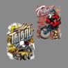 Buy cheap Heat press label transfer printed printed heat transfer sticker custom heat transfer print from wholesalers