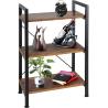 Buy cheap Bookshelf 3-Tier Wood and Metal Shelves Industrial Bookcase Display Office Storage Rack Multifunctional Furniture from wholesalers