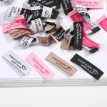 Wholesale private woven garment label clothing label tag