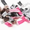Buy cheap Customized Garment Label for Clothes accessories Folded Woven Pink Label from wholesalers
