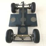 Pneumatic Wheels Quad Dolly Track , Stable Camera Dolly Tracks