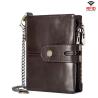 Buy cheap Wallet Rfid Anti-theft Brush Zipper Buckle Multi-card First Layer Cowhide Leather Men's Wallet from wholesalers