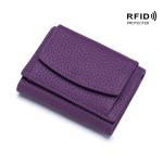 Small Wallet Women's Genuine Leather Japanese-style Cloth Rfid Coin Bag Wallet
