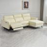 Buy cheap Modern Minimalist Living Room Corner Sofa Three-Seat Combination L-Shaped Chaise Longue Leather Function Electric Sofa from wholesalers