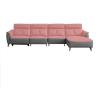 Buy cheap New Italian Minimalist Leather Leather Art Functional Sofa Fashion L-Shaped Chaise Longue Sofa from wholesalers