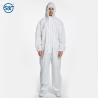 Buy cheap 45gsm Disposable Hooded Coverall Large Disposable Polypropylene Coveralls With Hood Against Hazardous Bacteria from wholesalers