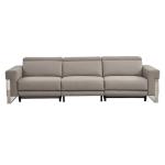 New Leather Art Functional Sofa Metal Frame Modern Minimalist Usb Leather