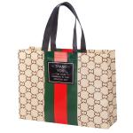 PLA Compostable Non Woven Fabric Shopping Bags Custom Designed For Grocery