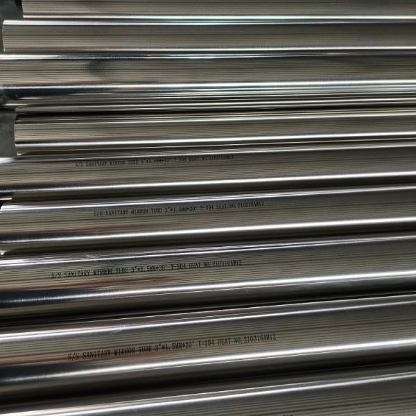 Buy cheap Ss316l Sanitary Stainless Steel Welded Pipe Bright Polish Surface from wholesalers