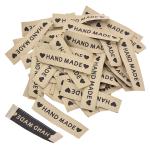 High quality cloth brand label clothing line label gold metallic woven label