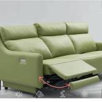 Italian Minimalist Leather Smart Sofa Living Room Straight Row irst-Class