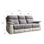 New Electric Reclining Leather Sofa Vip Function Living Room Single Double Three