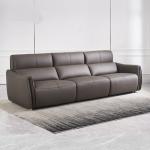 Italian-Style Nappa Leather Multi-Function Sofa Home Living Room Three-Seat