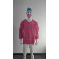 Buy cheap 5 Buttons 3 Pockets Disposable Lab Coats Pink Purple Disposable Lab Coats product