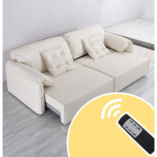 Buy cheap New Modern Minimalist Elephant Ear Sofa Leather Nordic Living Room Straight Row Smart Sofa from wholesalers