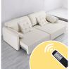 Buy cheap New Modern Minimalist Elephant Ear Sofa Leather Nordic Living Room Straight Row Smart Sofa from wholesalers