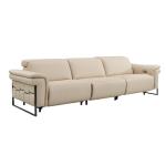 Italian Minimalist First Layer Cowhide Contact Surface Leather Sofa Unique