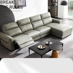 2022 Head Laminated Textured Cowhide Sofa Italian Minimalist Living Room Corner