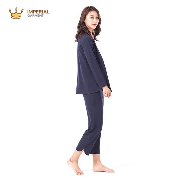 Buy cheap Rayon Polyester Spandex Custom Womens Clothing , Plus Size Ladies Pajamas Sets from wholesalers