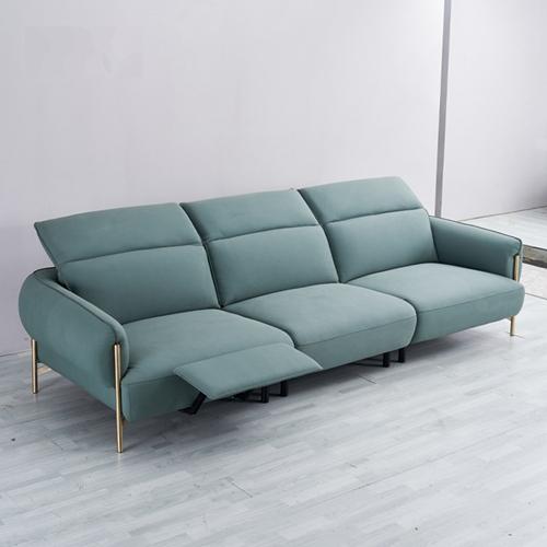 Modern Minimalist Leather Lift-Type Multifunctional Sofa Three Living Room
