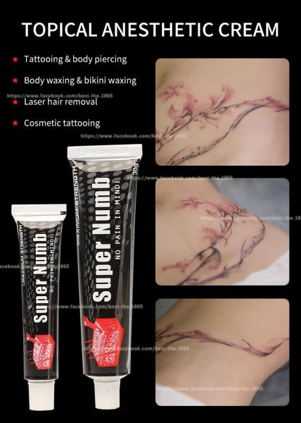 Super Numb Licocaine Cream Tattoo Numbing Anesthetic Cream For Permanent Makeup