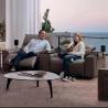 Buy cheap New Italian Minimalist Leather Coffee Table Sofa Combination Electric Smart Home Theater Audio-Visual Room Sofa from wholesalers