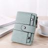 Buy cheap Wallet Spring Summer 2021 Short Retro Frosted Ladies Student Tri-fold Small Wallet Willow Stud Buckle Wallet from wholesalers