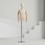Fashion Half Body Mannequin Stand Adjustable For Clothes Display