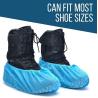 Buy cheap PP PE Plastic Overshoe Covers Non Woven Disposable Waterproof Shoe Protectors from wholesalers