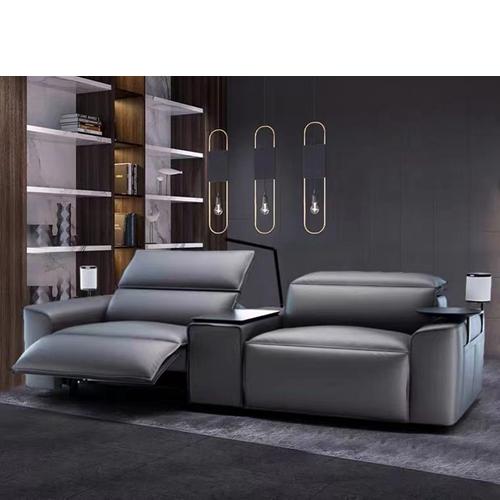 Buy cheap New Italian Minimalist Leather Coffee Table Sofa Combination Electric Smart Home Theater Audio-Visual Room Sofa from wholesalers