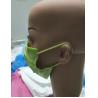 Buy cheap Disposable Medical / Surgical Face Mask Respirator Fresh Green Cotton Ear Loops 4-ply Fully Colore Hospital Dental Daily Use from wholesalers