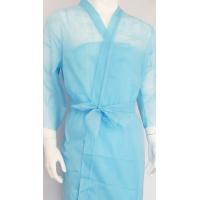 Buy cheap Blue Nonwoven Disposable Spa Wear Massage Ladies Kimono Robe product