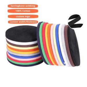 Buy cheap Sustainable Recycled Woven Polypropylene Webbing Cotton Twill Tape Ribbon from wholesalers