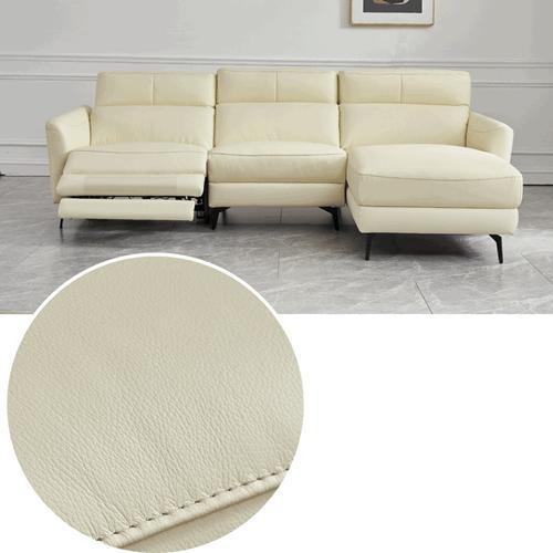 Buy cheap Modern Minimalist Living Room Corner Sofa Three-Seat Combination L-Shaped Chaise Longue Leather Function Electric Sofa from wholesalers