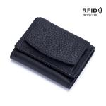 Small Wallet Women's Genuine Leather Japanese-style Cloth Rfid Coin Bag Wallet