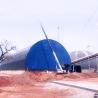 Buy cheap Large span structural roof coal storages shed steel space frame barrel coal bunker from wholesalers