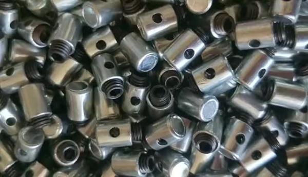 Buy cheap 2021 hot sale zinc plated furniture cross barrel nut from wholesalers