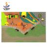 Buy cheap Kids Outdoor Playground Equipment Large Plastic Combined Slide Tube Sets from wholesalers