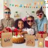 Buy cheap Assorted Size Reusable Brown Kraft Paper Bag with Handle for Small Business, Shopping Bags and Party Favor Bags from wholesalers