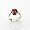 Buy cheap 925 Sterling Silver Ring with 7mmx9mm Oval GarnetCubic Zircon for Women (R199) from wholesalers