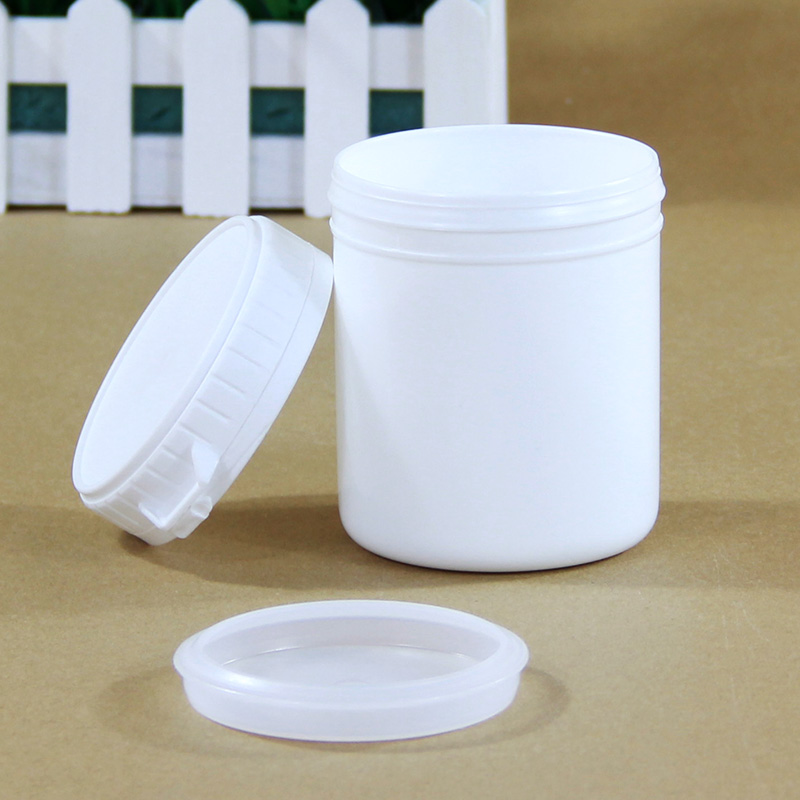 500ml Chemical Powder Plastic Jar Screw and Inner Lid Food Grade 100% Virgin Material
