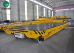 Cast Steel Wheel Handling 60t Metal Plate Railway Guided Transfer Cart