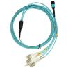 Buy cheap LC Multimode Gigabit Fiber Optic Cable Connector MPO Jumper OM3 OM4 from wholesalers