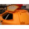 Buy cheap Light Soil Cement Slurry Pan Mixer Machine , 50L Orange Red Concrete Pan Mixer from wholesalers