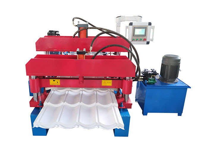 High Speed Metal Aluminum Roll Forming Machines With Hydraulic Power