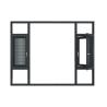 Buy cheap 14 Sealing Layers Welded Broken Bridge Aluminum Casement Glass Windows Seamless Design from wholesalers