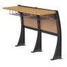 Buy cheap Mooden Folded School Desk And Chair For Double Student Aluminum Alloy Foot from wholesalers