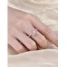 Buy cheap 0.89ct Main Stone CVD Lab Grown Pink Diamond Ring 18k White Gold from wholesalers